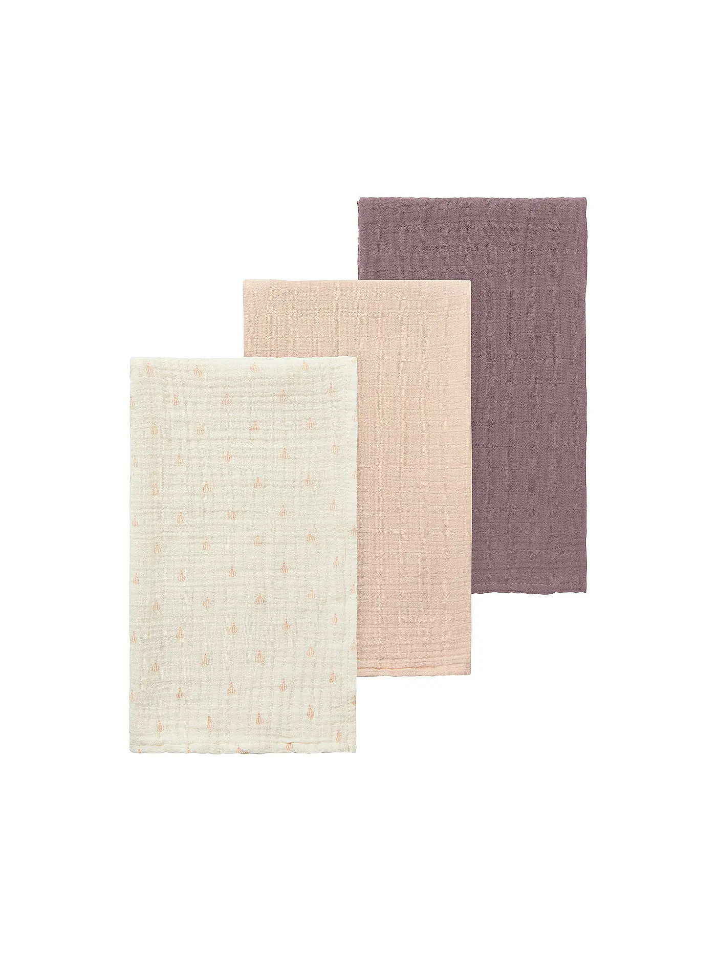 LIL ATELIER | Baby Stoffwindel - Multuch NBNFERGIE 3er Pkg. turtledove cameo rose | 